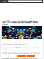 Bitcoin (BTC) Price Prediction: Bitcoin Struggles Below $115K—Can a Low-Leverage Market Trigger a Surprise Rebound? - Brave New Coin