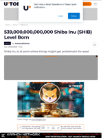 539,000,000,000,000 Shiba Inu (SHIB) Level Born