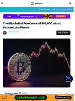 The Bitcoin Bull Run Cracks If $98,000 Is Lost, Ostium Labs Warns