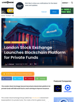 London Stock Exchange Launches Blockchain Platform for Private Funds
