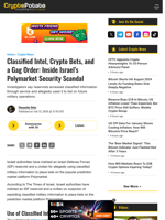 Classified Intel, Crypto Bets, and a Gag Order: Inside Israel's Polymarket Security Scandal