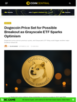 Dogecoin Set for Breakout as Grayscale ETF Sparks Optimism