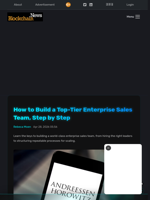 How to Build a Top-Tier Enterprise Sales Team, Step by Step - Blockchain.News