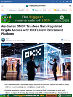 Australian SMSF Trustees Gain Regulated Crypto Access with OKX’s New Retirement Platform - TheNewsCrypto