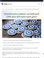 Chainlink price analysis: can bulls push LINK above $10 amid crypto gains? - CoinJournal