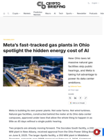 Meta's fast-tracked gas plants in Ohio spotlight the hidden energy cost of AI