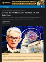 Jerome Powell Maintains Position On Fed Rate Cuts