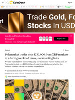 Polymarket trader nets $233,000 from XRP markets in a daring weekend move, outsmarting bots