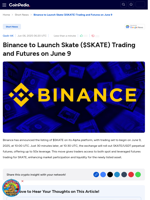 Binance to Launch Skate ($SKATE) Trading and Futures on June 9