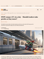 PEPE surges 25% in a day - Should traders take profits or buy more? - AMBCrypto