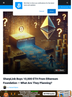 SharpLink Buys 10,000 ETH From Ethereum Foundation — What Are They Planning?