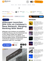 JPMorgan Launches JPM Coin on Coinbase’s Base Network, Merging Banking With Web3 – Finance Bitcoin News
