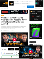 Coinbase Institutional Co-CEO: Bitcoin's "Second Wave" Of Institutional Capital Has Arrived