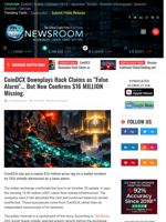 
CoinDCX Downplays Hack Claims as "False Alarm"... But Now Confirms $16 MILLION Missing. | Global Crypto Press | Crypto News Today - The Latest Cryptocurrency Market & Bitcoin News
