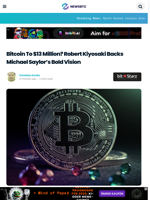 Bitcoin To $13 Million? Kiyosaki Backs Saylor’s Bold Vision