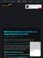 BNB Price Prediction: Oversold Bounce Targets $680 by March 2026 - Blockchain.News