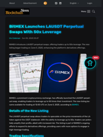 BitMEX Launches LAUSDT Perpetual Swaps With 50x Leverage - Blockchain.News