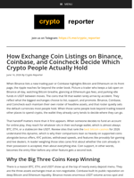 How Exchange Coin Listings on Binance, Coinbase, and Coincheck Decide Which Crypto People Actually Hold