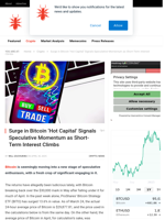 Surge in Bitcoin ‘Hot Capital’ Signals Speculative Momentum as Short-Term Interest Climbs - NullTX