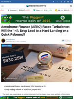 Aerodrome Finance (AERO) Faces Turbulence: Will the 14% Drop Lead to a Hard Landing or a Quick Rebound?