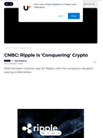 CNBC: Ripple Is 'Conquering' Crypto - U.Today