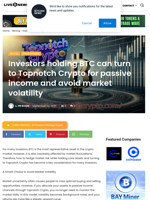 Investors holding BTC can turn to Topnotch Crypto for passive income and avoid market volatility | Live Bitcoin News