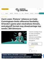 Zach Lowe: Pistons' reliance on Cade Cunningham limits offensive flexibility, Orlando's game plan neutralizes threats, and playoff format may disadvantage top seeds | Bill Simmons