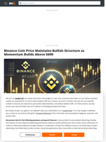 Binance Coin Price Maintains Bullish Structure as Momentum Builds Above $690 - Brave New Coin