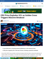 CRV Price Explodes 20% as Golden Cross Triggers Massive Breakout - TheNewsCrypto