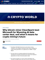 Why bitcoin miner CleanSpark beat Microsoft for Wyoming AI data center