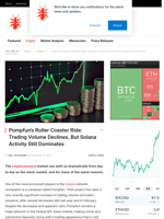 Pumpfun’s Roller Coaster Ride: Trading Volume Declines, But Solana Activity Still Dominates - NullTX