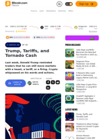 Trump, Tariffs, and Tornado Cash – Op-Ed Bitcoin News