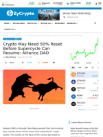 Crypto May Need 50% Reset Before Supercycle Can Resume: Alliance DAO ⋆ ZyCrypto