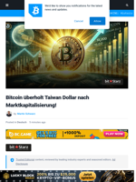 Bitcoin überholt Taiwan Dollar nach Marktkapitalisierung! | Bitcoinist.com