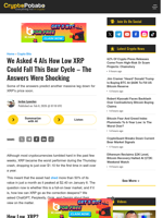 We Asked 4 AIs How Low XRP Could Fall This Bear Cycle - The Answers Were Shocking