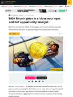 BTC's Drop To $90K Signals A Deep Capitulation Phase, And Buy Signal