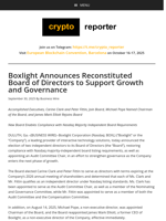 Boxlight Announces Reconstituted Board of Directors to Support Growth and Governance