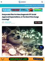 Grayscale Files For New Dogecoin ETF Amid Approval Expectations, Is The Next Price Surge Coming?