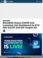 BlockDAG Secures $361M as ETH Hits $3,787 and SUI Charts $8