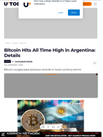 Bitcoin Hits All Time High in Argentina: Details