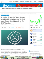 Ripple, Franklin Templeton, And DBS Join Forces To Roll Out Tokenized Lending On XRP Ledger ⋆ ZyCrypto