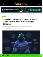 Praetorian Group CEO Gets 20 Years After $200M Global Ponzi Scheme Collapse