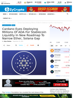 Cardano Eyes Deploying Millions Of ADA For Stablecoin Liquidity In New Roadmap To Narrow Ether, Solana Gap ⋆ ZyCrypto