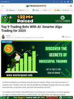 Top 9 Trading Bots With AI: Smarter Algo Trading for 2025