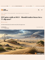 FET price stalls at $0.9 - Should traders brace for a 7% dip now? - AMBCrypto