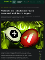 Avalanche and Helix Launch Fusion Framework With $100M Support | CoinGape