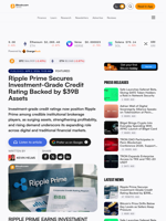 Ripple Prime Secures Investment-Grade Credit Rating Backed by $39B Assets – Featured Bitcoin News