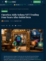 OpenSea Restores Solana NFT Trading With OS2