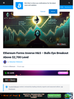 Ethereum Forms Inverse H&S – Bulls Eye Breakout Above $2,700 Level | Bitcoinist.com