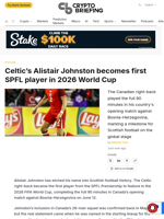 Celtic's Alistair Johnston becomes first SPFL player in 2026 World Cup